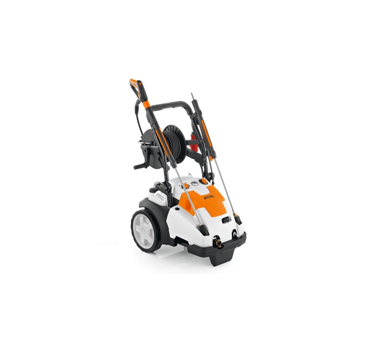 STIHL RE 462 PLUS -painepesuri valkoisella taustalla