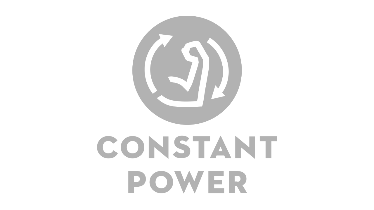 Kuvake, jossa ylävarsi kulmassa ja kaksi myötäpäivään osoittavaa nuolta, teksti ”Constant Power”